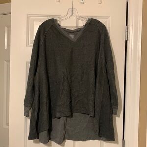 Aerie Just Add Leggings Dark Grey Oversized Sweater